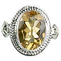 8894: Silver Setting yellow citrine rings