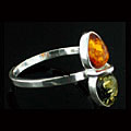 Design 8897: orange amber contemporary rings
