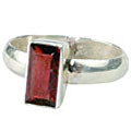 Design 9189: red garnet contemporary rings
