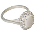 9410: Silver Setting white cubic zirconia rings