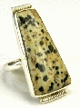 dalmatian jasper rings