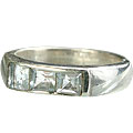 9589: Silver Setting blue blue topaz contemporary rings